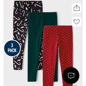 Girls Holiday Leggings 3 Pack
